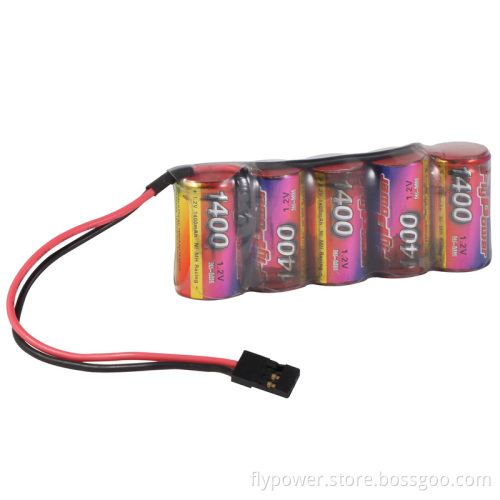 6.0V 2/3A1400mAh Ni-MH Rechargeable Battery Pack for Receiver/Transmitter (5S of FH-2/3A1400)